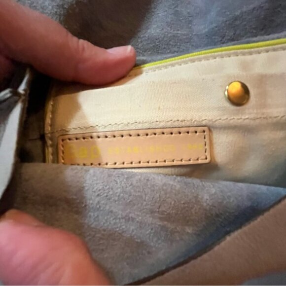 GAP Gray Clutch Suede Leather Wristlet - Picture 7 of 8